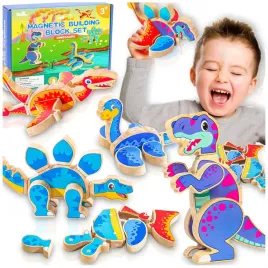 drewniane-klocki-konstrukcyjne-4-dinozaury-zestaw-30-el-magnetycznych-t-rex