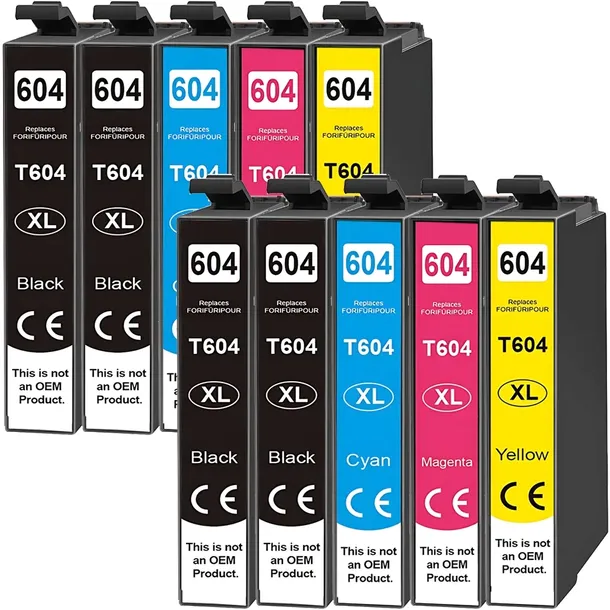 10x TUSZE 604 XL DO EPSON XP-2200 XP-2205 XP-3200 XP-3205 XP-4200 XP-4205