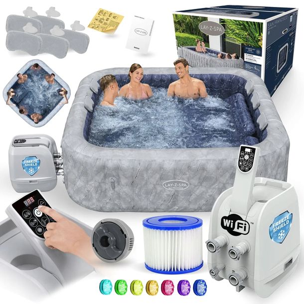 SPA ogrodowe Bestway San Francisco HydroJet Pro 7 osób Wi-Fi LED