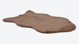 miekki-dywanik-dekoracyjny-sztuczna-skora-owcza-jasno-brazowy