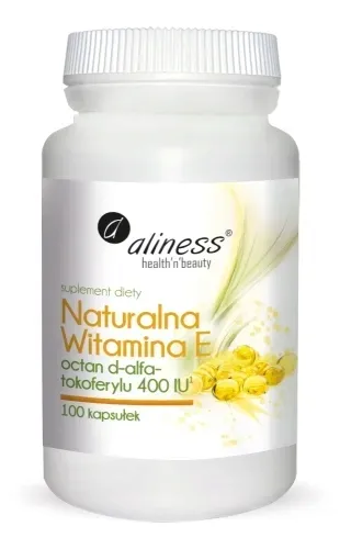Aliness Witamina E naturalna, 100 kapsułek