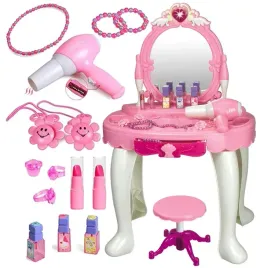 duza-toaletka-dla-dziewczynki-z-lustrem-taboret-serduszko-led-suszarka