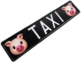 tablica-taxi-z-motywem-swini-orpersonalizowana-or-tloczona