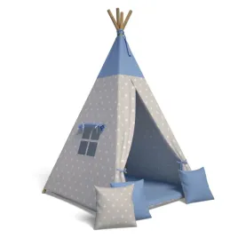 namiot-tipi-wigwam-3-szt-poduszka-mata-kolor-niebieski-4