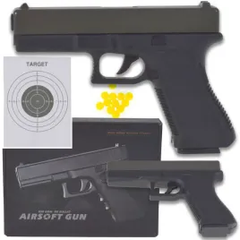 pistolet-replika-asg-na-kulki-6mm-bb-realistyczny-p80-tarcza-gratis