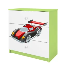 komoda-babydreams-zielona-auto-wyscigowe