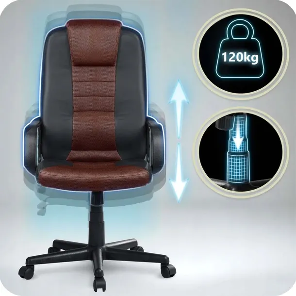 fotel-biurowy-obrotowy-sofotel-czarno-brazowe-wysokosc-mebla-118-cm