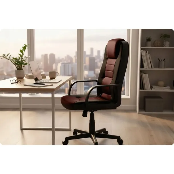 fotel-biurowy-obrotowy-sofotel-czarno-brazowe-minimalna-wysokosc-siedziska-44-cm