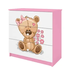komoda-babydreams-rozowa-mis-kwiatki