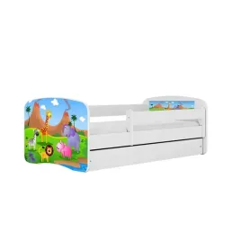 lozko-babydreams-biale-safari-z-szuflada-materac-kokos-140-70