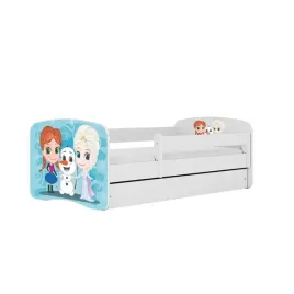 lozko-babydreams-biale-kraina-lodu-bez-szuflady-materac-160-80