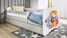 lozko-babydreams-biale-zoo-bez-szuflady-materac-lateks-180-80
