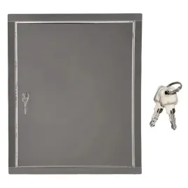 drzwiczki-rewizyjne-zamek-kluczyk-metalowe-stal-nierdzewna-srebrne-15x30-cm