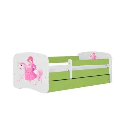 lozko-babydreams-zielone-ksiezniczka-bez-szuflady-materac-lateks-160-80