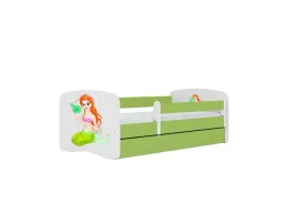 lozko-babydreams-zielone-syrenka-bez-szuflady-bez-materaca-140-70