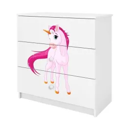 komoda-babydreams-biala-konik-3-szuflady-dziecieca
