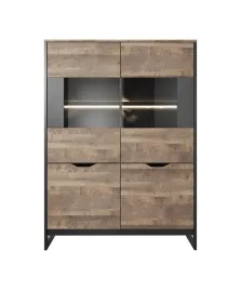 witryna-niska-dab-sand-grande-matera-150-cm-nowoczesna-szafka-led