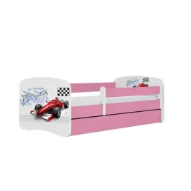 lozko-babydreams-rozowe-formula-z-szuflada-materac-kokos-140-70