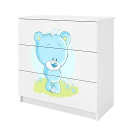 komoda-babydreams-biala-niebieski-mis-3-szuflady-dziecieca