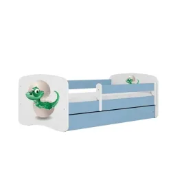 lozko-babydreams-niebieskie-maly-dino-z-szuflada-materac-lateks-180-80