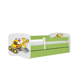 lozko-babydreams-zielone-koparka-bez-szuflady-materac-lateks-180-80