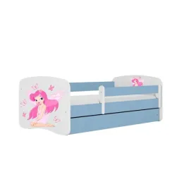 lozko-babydreams-niebieskie-wrozka-bez-szuflady-materac-kokos-160-80