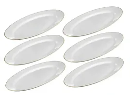 polmiski-polmisek-owalne-biale-szklo-gladkie-zloty-pasek-30x23cm-kpl-6