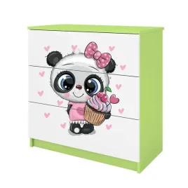komoda-babydreams-zielona-panda