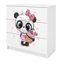 komoda-babydreams-biala-panda-3-szuflady-dziecieca