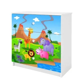 komoda-babydreams-biala-safari-3-szuflady-dziecieca