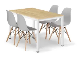 nowoczesnosc-bialy-zestaw-stol-prostokatny-120x60-dab-4-krzesla-szare
