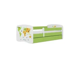lozko-babydreams-zielone-mapa-z-szuflada-materac-180-80
