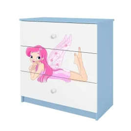 komoda-babydreams-niebieska-wrozka-ze-skrzydelkami-3-szuflady