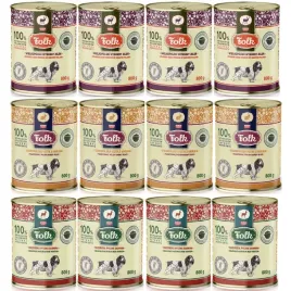 karma-mokra-dla-psa-folk-mix-smakow-krolik-sarnajelen-zestaw-12x800g