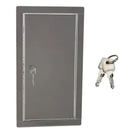 drzwiczki-rewizyjne-zamek-kluczyk-metalowe-stal-nierdzewna-srebrne-20x40-cm
