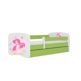 lozko-babydreams-zielone-wrozka-bez-szuflady-bez-materaca-180-80