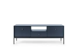 nowoczesna-szafka-rtv-153-cm-granatowa-z-czarnym-stelazem-minimalizm