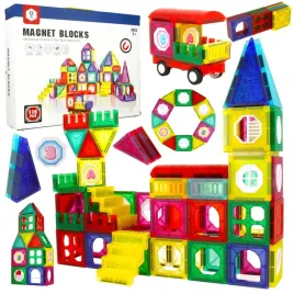 duze-klocki-magnetyczne-konstrukcyjne-przestrzenne-3d-auto-zamek-110-sztuk
