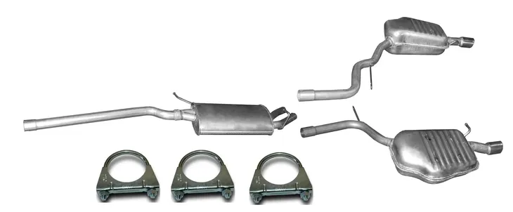 AUDI A4 B6 1.8i 20V Turbo TŁUMIK ŚRODKOWY KOŃCOWY