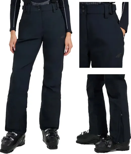 Damskie spodnie narciarskie 4F z membraną FTRF0944 czarny 20S XL