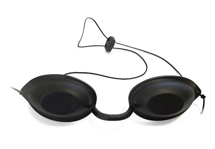 Okulary ochronne do lampy sollux na podczerwień lamp grzewczych IR czarne