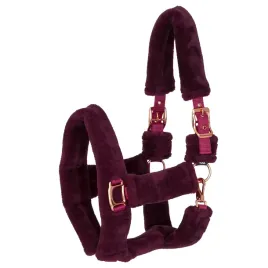 kantar-dla-konia-start-teddy-rosegold-z-miekkim-futerkiem-bordowy-cob