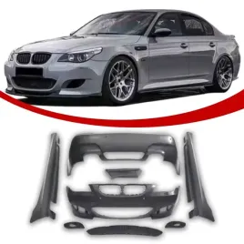 bmw-e60-komplet-zderzakow-m5-look-zestaw-bodykit-pdc-halogeny