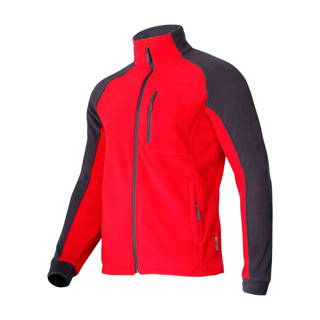 bluza-polar-czerwono-szara-r-l-stan-nowy
