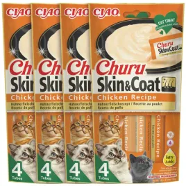 inaba-cat-cream-churu-skin-coat-przysmaki-dla-kota-krem-kurczak-zestaw-4szt