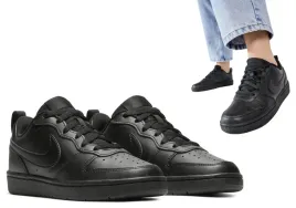 buty-mlodziezowe-nike-czarne-sportowe-skora-codzienne-wygodne-r-39