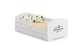 lozko-dzieciece-luk-z-szuflada-i-barierka-160x80-z-motywem-princess