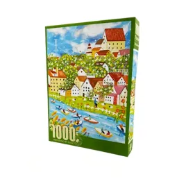 zabawka-puzzle-1000-elementow-wiosenne-miasteczko-nad-rzeka-ukladanka