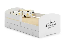 lozko-dzieciece-luk-z-szuflada-i-barierka-140x70-z-motywem-princess