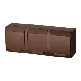 gniazdo-potrojne-natynkowe-hermetyczne-brazowy-hermes-0323-06-elektro-plast